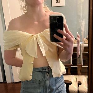 Vintage 80s off the shoulder top